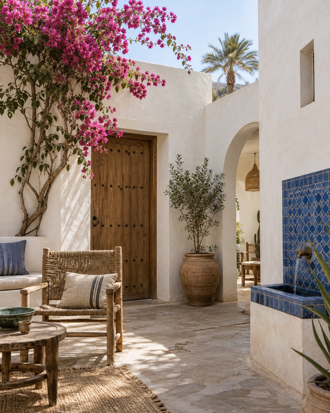 Residential courtyard in Morocco